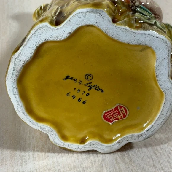 Rustic Yellow Tree Trunk Pitcher - Picture 7 of 15